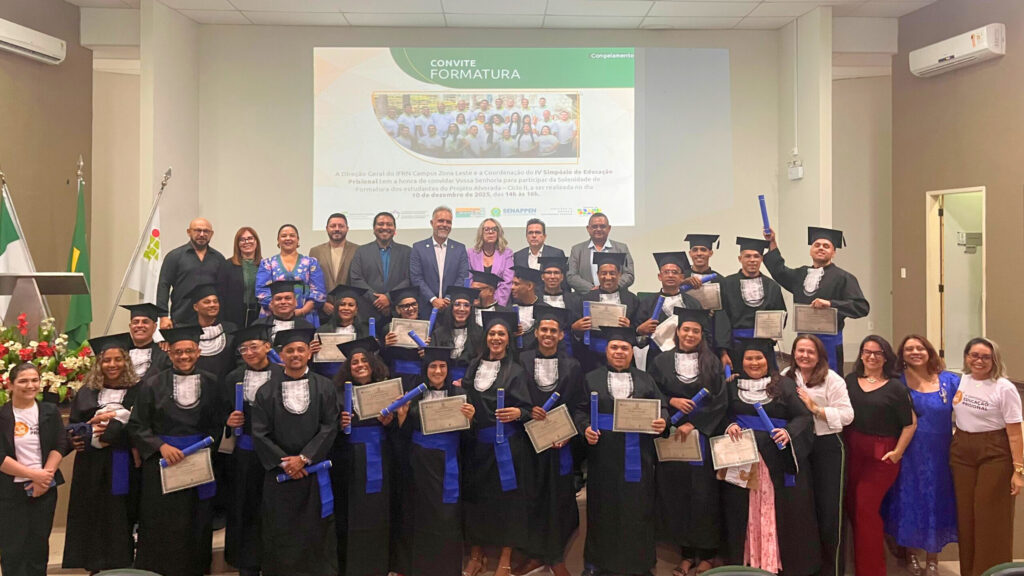 Formatura do Projeto Alvorada marca a conclusão de um ciclo transformador para egressos do sistema prisional